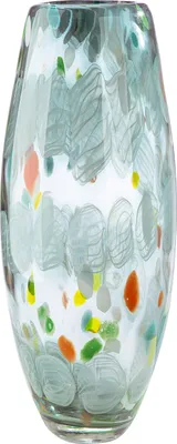Image de Gilde Glasart, Vase, "Fuego", gesprenkelt, Glas, grün, VE 2, L. 15 cm, B. 15 cm, H. 31 cm