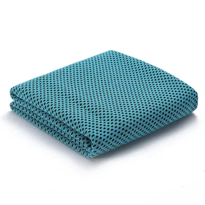 Imagen del producto de Toalla deportiva y de gimnasio de alta calidad, de secado rápido y efecto refrescante, color azul