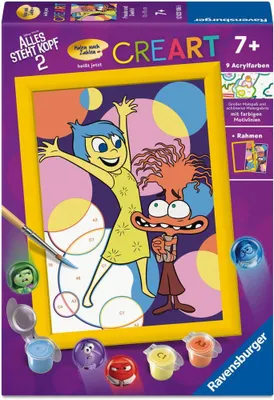 Obrázok produktu pre Ravensburger CreArt – Maľovanie podľa čísel 12023106 – Radosť a pochybnosti – deti od 7 rokov