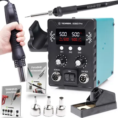 Produktbild von Techrebal 8586D Pro 2-in-1-Lötstation