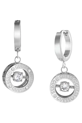 Immagine prodotto di Eleganti orecchini in acciaio con cerchi Solitaire JUBE01463JWRHT/U