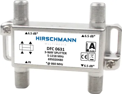 Produktbild von BK-Verteiler 5.8 dB / 5-1218 MHz - 3 Ausgänge