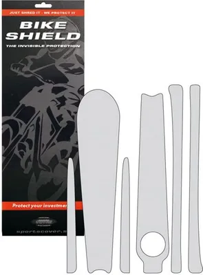 Produktbild von Bikeshield Kurbelschutzaufkleber Weiß Weiß One Size