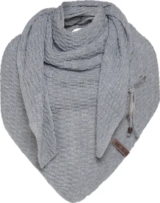 Produktbild von Knit Factory Jaida Dreiecksschal - Grau - 190x85 cm
