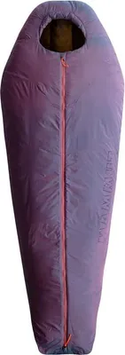 Lila Mammut Schlafsack mit Kapuze und durchgehendem Reißverschluss in orange