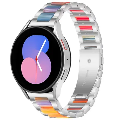 Obrázek produktu pro Pro Samsung Galaxy Watch 6 5 4 Normal Pro a Classic všech velikostí Designový kovový náramek