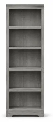 Imagen del producto de Estantería de 5 estantes abiertos, de pie, con un ancho de 60 cm (W600), fabricada en MDF, color gris "Carlo", estilo rústico