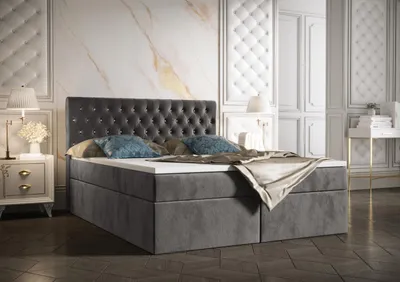 Produktbild von B&B Home Boxspringbett Monett 160x200 cm – mit Bettkasten