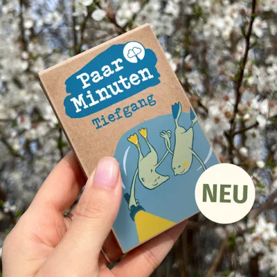 Produktbild von Deep Talk für Paare – Paarzeit PaarMinuten Tiefgang – 53 leichte & tiefe Gesprächsimpulse für Paare – Tolles Geschenk für Auszeiten im Alltag