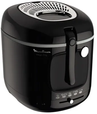 Produktbild von Moulinex AM480870, Fritteuse, 2 kg, 3,3 l, Einzelbild, Schwarz, Eigenständig