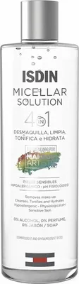 Produktbild von Make-up entfernendes mizellares Wasser Isdin Micellar Solution 400 ml 4 in 1