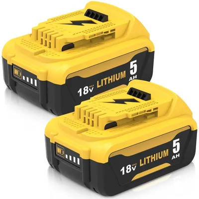 2er-Pack Akku 18 V 5,0 Ah Li-Ion für Werkzeuge