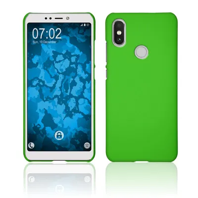Produktbild von PhoneNatic Case kompatibel mit Xiaomi Mi A2 (Mi 6X) - Hülle grün gummiert Hard-case Cover