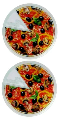 Produktbild von Pizzaplatte - Servierplatte aus Glas – Ø 30 cm (2 Stück)
