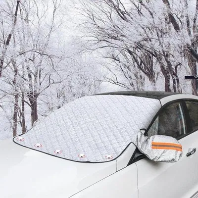 Produktbild von Famanu Auto-Sonnenschutz mit Magnetischer Befestigung - 5-lagige Frontscheibenabdeckung