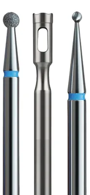 Produktbild von Podologische Behandlungspaket – 3 Fräser: Stahl-, Hartmetall- und Diamantfräser