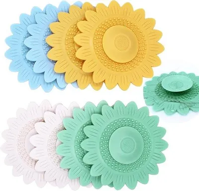 Immagine prodotto di Set universale per la pulizia dei capelli, composto da 8 pezzi, con tappo di scarico in silicone, per cucina e bagno
