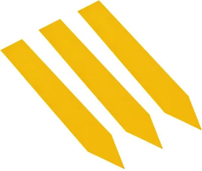 Image de Étiquettes à planter CombiCraft PVC 100 x 16 mm en jaune – 100 pièces