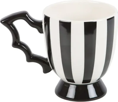 Obrázek produktu pro Something Different - Šálek, pruhované netopýří křídlo SD6133 (jedna velikost) (černá/bílá)