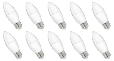 Produktbild von Spectrum E27 LED Kerzenlampe 1W 100lm 6000K Kaltweiß 230V 10 Stück