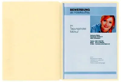 Image de PAGNA Dossier de candidature "Solo", DIN A4, en carton, beige