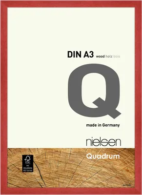 Produktbild von nielsen Holz Bilderrahmen Quadrum, 29,7x42 cm (A3), Rot