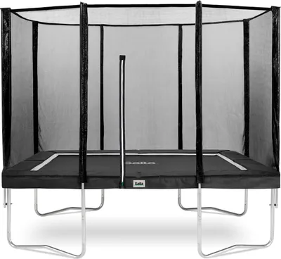 Produktbild von Salta Trampolin COMBO rechteckig mit Sicherheitsnetz 153 x 214 cm Schwarz