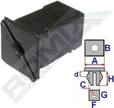 Produktbild von 10x ROMIX 15280 Clip Zier- / Schutzleiste