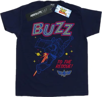 Produktbild von Disney - "Toy Story 4 To The Rescue" T-Shirt für Herren BI48431 (3XL) (Marineblau)