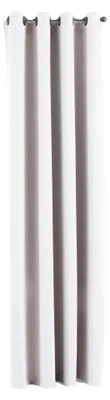 Verdunklungsgardine 225x140 cm weiß, Thermo, Ösen, Schallschutz, 1er-Pack