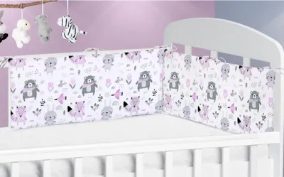 Produktbild von Babybett-Mantel - 70x28 cm - Rosa