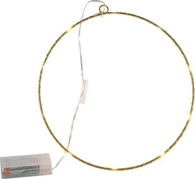 Produktbild von Svenska Wohndekoration aus Metall, 25 cm, goldfarben, 10 LED-Lampen