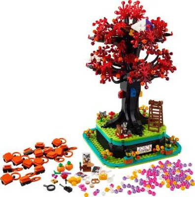 Image de LEGO Ideas Arbre de famille, modèle d'arbre généalogique en kit pour adultes, home déco pour le salon, cadeau photo créatif pour maman et papa, support pour photos et souvenirs 21346