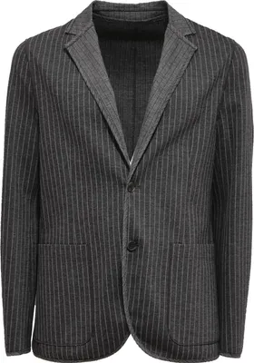 Produktbild von 2717AB giacca uomo PAOLO PECORA dunkelgrau/weiß gestreift Strickjacke Männer