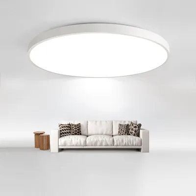 Produktbild von 2 Stück LED Deckenleuchte 24W Warmliches Weiß 3000K Rund Deckenlampe Weiß passend für Wohnzimmer, Schlafzimmer, Keller Büro, Flur Durchmesser 30cm