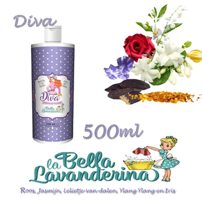 Produktbild von La Bella Lavanderina Wasparfum Diva 500 ml – langanhaltender Duft für die Wäsche
