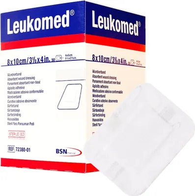 Obrázek produktu pro Sterilní náplasti Leukomed 8x10 cm 50 ks
