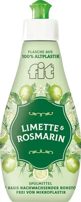 Produktbild von Fit Geschirrspülmittel mit Limetten- und Rosmarin-Duft, 400 ml - Reinigungskraft und Frische aus der Natur