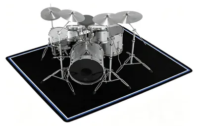 Obrázek produktu pro Tlumení hluku – podložka pod bicí, rozměry 63 x 200 cm, pro použití ve studiu i doma