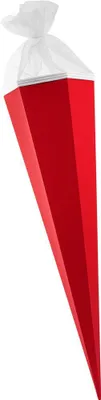 Produktbild von Goldbuch Bastelschultüte 85 cm 6eckig mit Tüllverschluss rot