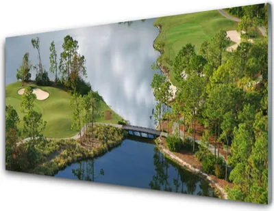 Produktbild von Acrylglasbilder 100x50 Wandbild Druck See Natur