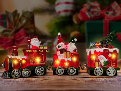 Produktbild von Weihnachtsdeko: Innenfiguren, LED Weihnachtszug, Tischdekoration