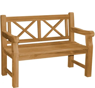 Produktbild von Teako Design Friesenbank Teak Massivholz Extra Stark Wetterfest 120cm