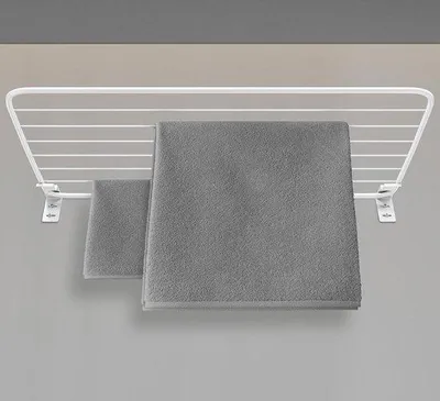 Produktbild von Famanu Wandtrockner 120x50cm mit stabilem Design - weiß