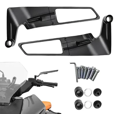 Obrázek produktu pro Univerzální zpětná zrcátka pro motocyklové řídítka - Nastavitelná zrcátka