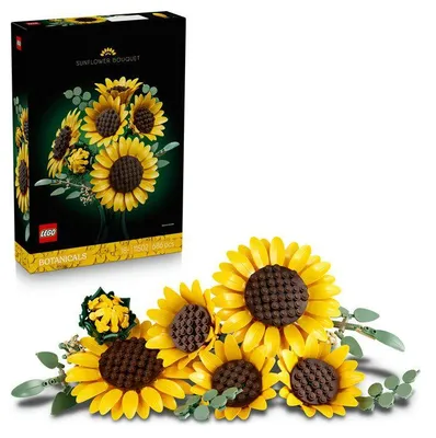 Produktbild von LEGO Botanicals Sonnenblumenstrauß 11502, Künstliches Blumen Set für Erwachsene, Blumendekoration