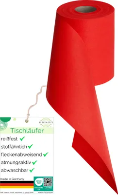 Produktbild von Sensalux Tischläufer 15cm x 25m rot