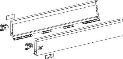 Produktbild von Hettich 9149278, Stahl, 650 mm, 653 mm, 126 mm, 1 Stück(e)