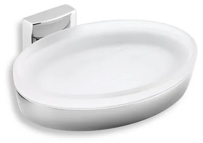 Produktbild von Novaservis Metalia Seifenschale aus Glas, 12 cm, Chrom