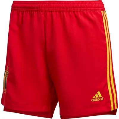 Produktbild von Adidas Red Flames Belgien Heimshorts 2022-2023 Damen - Rot / Gelb  | Größe: L